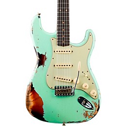 ★SurfGreen Relic Multilayer Stratocaster Platinum Fender Custom Shop 1962 Heavy Relic Stratocaster