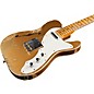 Fender Custom Shop '50s Custom Thinline Telecaster Electric Guitar Aged Aztec Gold over Gold Sparkle