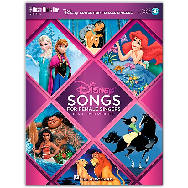 Music Minus One Disney Songs for Female Singers 10 All-Time Favorites with Fully-Orchestrated Backing Tracks Book/Audio On...