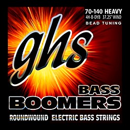 GHS Bass Boomers Roundwound Bass Strings BEAD Tuning Heavy 70-140