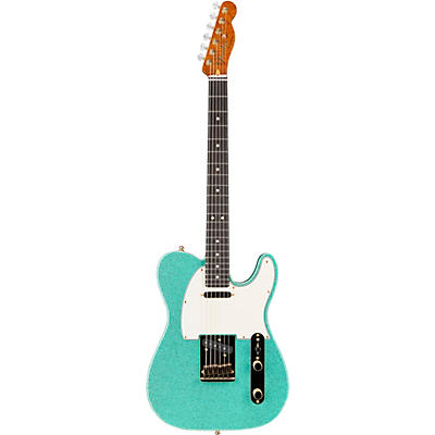 Fender Custom Shop Super Custom Deluxe Telecaster Electric Guitar Sea Foam Sparkle for sale