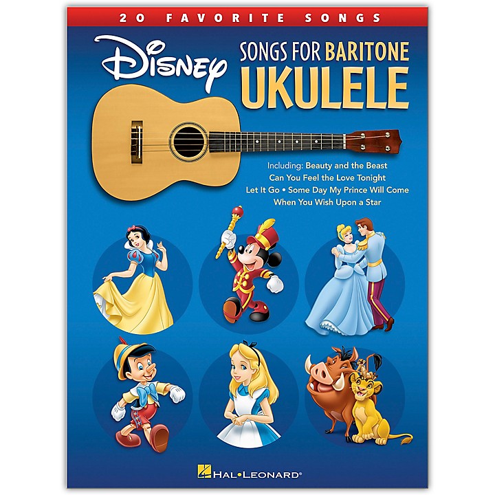 Hal Leonard Disney Songs for Baritone Ukulele - 20 Favorite Songs ...