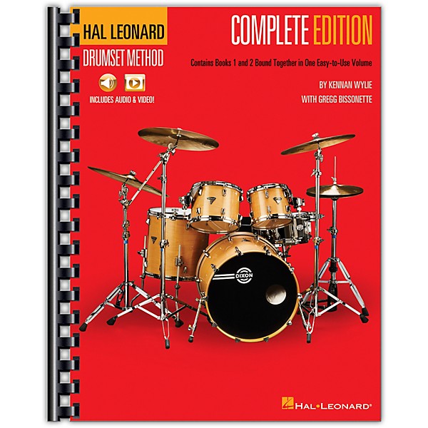 Hal Leonard Hal Leonard Drumset Method - Complete Edition Books 1 & 2 with Video and Audio