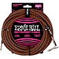 Ernie Ball 25 FT Straight to Angle Instrument Cable Neon Orange/Black thumbnail