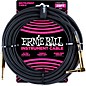 Ernie Ball 25 FT Straight to Angle Instrument Cable Black/Black thumbnail