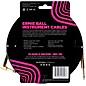 Ernie Ball 25 FT Straight to Angle Instrument Cable Black/Black