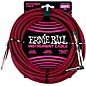 Open Box Ernie Ball 25 FT Straight to Angle Instrument Cable Level 1  Red/Black thumbnail