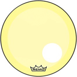 Remo Powerstroke P3 Colortone Yell... Remo Powerstroke P3 Colortone Yellow Resonant Bass Drum Head With 5" Offset Hole 20 in.