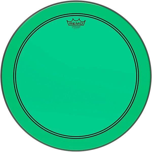 Remo Powerstroke P3 Colortone Green Bass Drum Head 18 in.