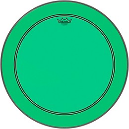 Remo Powerstroke P3 Colortone Green Bass Drum Head 22 in.