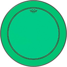 Remo Powerstroke P3 Colortone Green Bass Drum Head 20 in. Remo Powerstroke P3 Colortone Green Bass Drum Head 22 in.