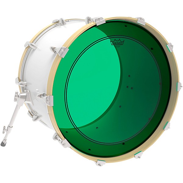 Remo Powerstroke P3 Colortone Green Bass Drum Head 24 in.