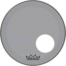 Remo Powerstroke P3 Colortone Smoke... Remo Powerstroke P3 Colortone Smoke Resonant Bass Drum Head with 5" Offset Hole 18 in.