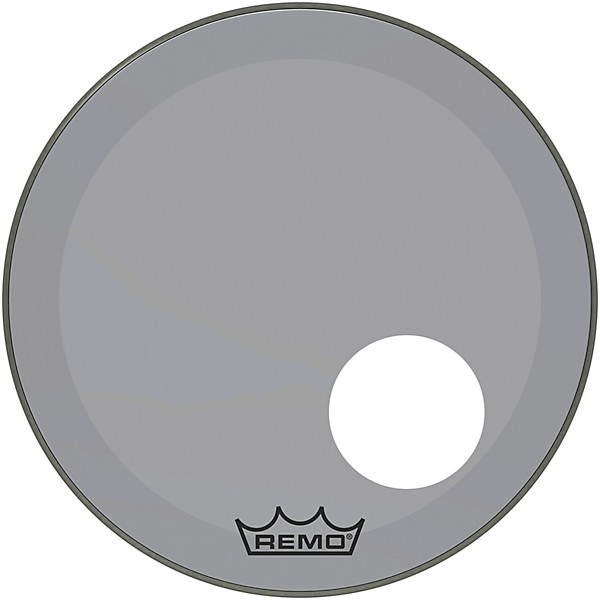 Remo Powerstroke P3 Colortone Smoke Resonant Bass Drum Head with 5" Offset Hole 20 in.