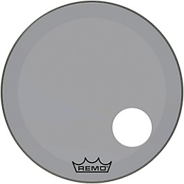 Remo Powerstroke P3 Colortone Smoke... Remo Powerstroke P3 Colortone Smoke Resonant Bass Drum Head with 5" Offset Hole 24 in.