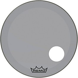 Remo Powerstroke P3 Colortone Smoke... Remo Powerstroke P3 Colortone Smoke Resonant Bass Drum Head with 5" Offset Hole 26 in.