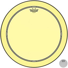 Remo Powerstroke P3 Colortone Yellow Bass Drum Head 24 in. Remo Powerstroke P3 Colortone Yellow Bass Drum Head 18 in.