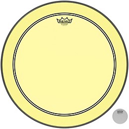 Remo Powerstroke P3 Colortone Yellow Bass Drum Head 20 in.