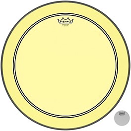 Remo Powerstroke P3 Colortone Yellow Bass Drum Head 24 in. Remo Powerstroke P3 Colortone Yellow Bass Drum Head 20 in.