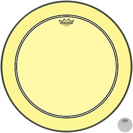 Remo Powerstroke P3 Colortone Yellow Bass Drum Head 22 in.