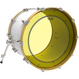 Remo Powerstroke P3 Colortone Yellow Bass Drum Head 22 in.