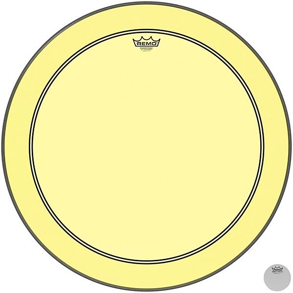 Remo Powerstroke P3 Colortone Yellow Bass Drum Head 26 in.