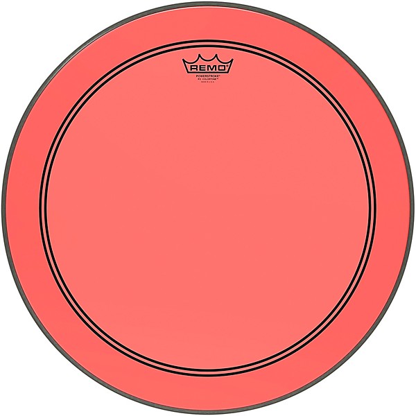 Remo Powerstroke P3 Colortone Red Bass Drum Head 20 in.