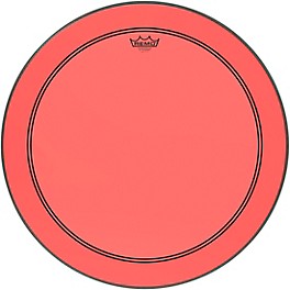 Remo Powerstroke P3 Colortone Red Bass Drum Head 20 in. Remo Powerstroke P3 Colortone Red Bass Drum Head 24 in.