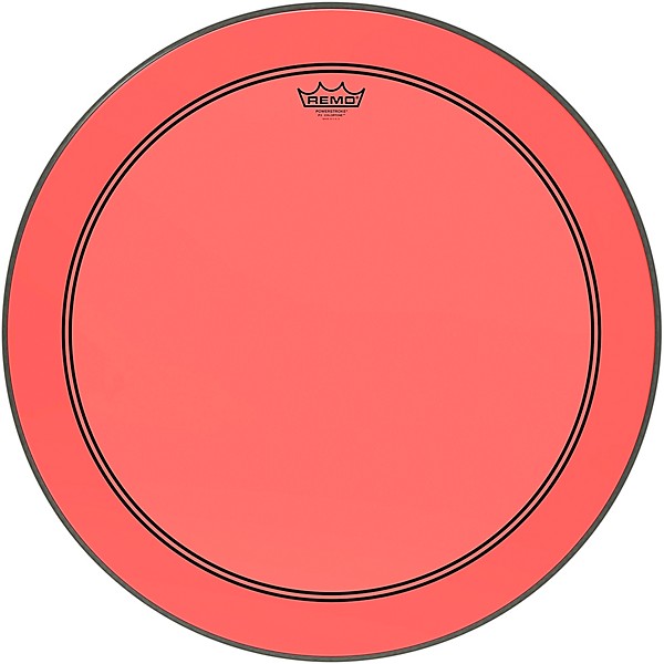 Remo Powerstroke P3 Colortone Red Bass Drum Head 24 in.