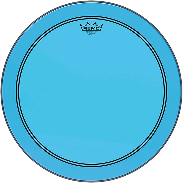 Remo Powerstroke P3 Colortone Blue Bass Drum Head 18 in.