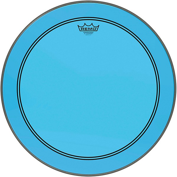 Remo Powerstroke P3 Colortone Blue Bass Drum Head 20 in.