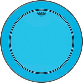 Remo Powerstroke P3 Colortone Blue Bass Drum Head 24 in. Remo Powerstroke P3 Colortone Blue Bass Drum Head 22 in.