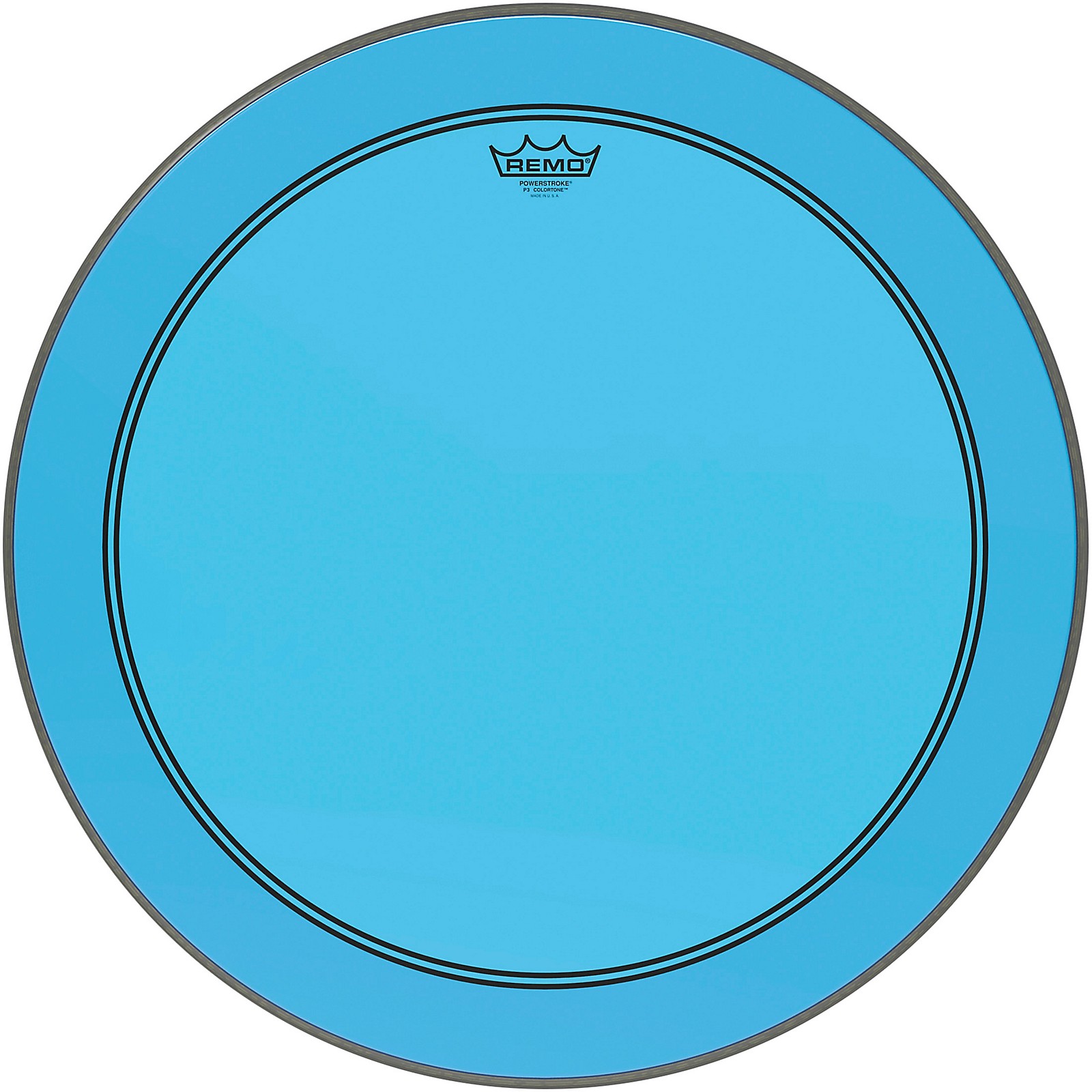 Remo Powerstroke P3 Colortone Blue Bass Drum Head 24 in. Guitar Center