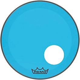 Remo Powerstroke P3 Colortone Blue R... Remo Powerstroke P3 Colortone Blue Resonant Bass Drum Head With 5" Offset Hole 20 in.