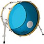 Remo Powerstroke P3 Colortone Blue Resonant Bass Drum Head with 5 in. Offset Hole 24 in.
