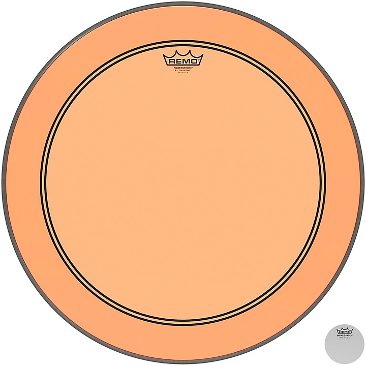 Remo Powerstroke P3 Colortone Orange Bass Drum Head 22 in. Guitar Center