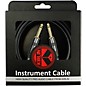Kirlin 22AWG Instrument Cable, Carbon Black, 1/4" Straight to Straight 20 ft.