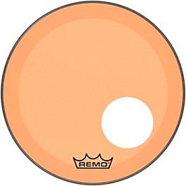 Remo Powerstroke P3 Colortone Oran... Remo Powerstroke P3 Colortone Orange Resonant Bass Drum Head With 5" Offset Hole 18 in.