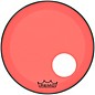 Remo Powerstroke P3 Colortone Red Resonant Bass Drum Head with 5" Offset Hole 20 in. thumbnail