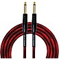 KIRLIN IWB Black/Red Woven Instrument Cable 1/4" Straight 10 ft. thumbnail