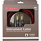 Kirlin IWB Black/Red Woven Instrument Cable 1/4" Straight 10 ft.