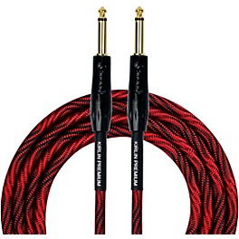 Kirlin IWB Black/Red Woven Instrument Cable 1/4" Straight... Kirlin IWB Black/Red Woven Instrument Cable 1/4" Straight 20 ft.