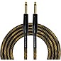 Kirlin IWB Black/Gold Woven Instrument Cable 1/4" Straight 20 ft. thumbnail