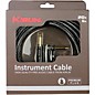 Kirlin IWB Black/White Woven Instrument Cable 1/4" Straight to Right Angle 20 ft.