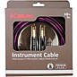 Kirlin IWB Black/Purple Woven Instrument Cable 1/4" Straight 10 ft.