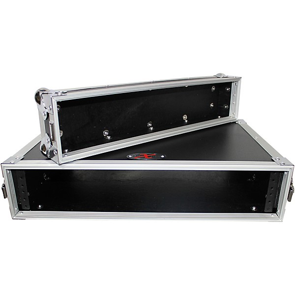 ProX X-2UE 2U Deluxe Effects Rack 14" deep Rail to Rail w/ handles