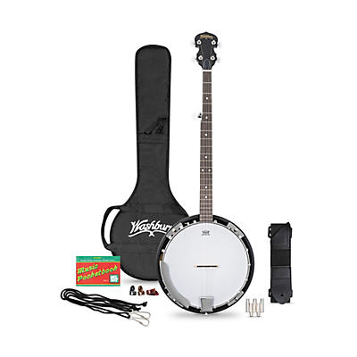 Washburn B8k-A Americana 5-String Resonator Banjo Pack for sale