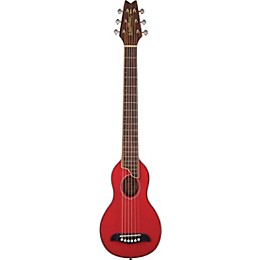 Washburn RO10 Rover Travel Acoustic Guitar Transparent Red