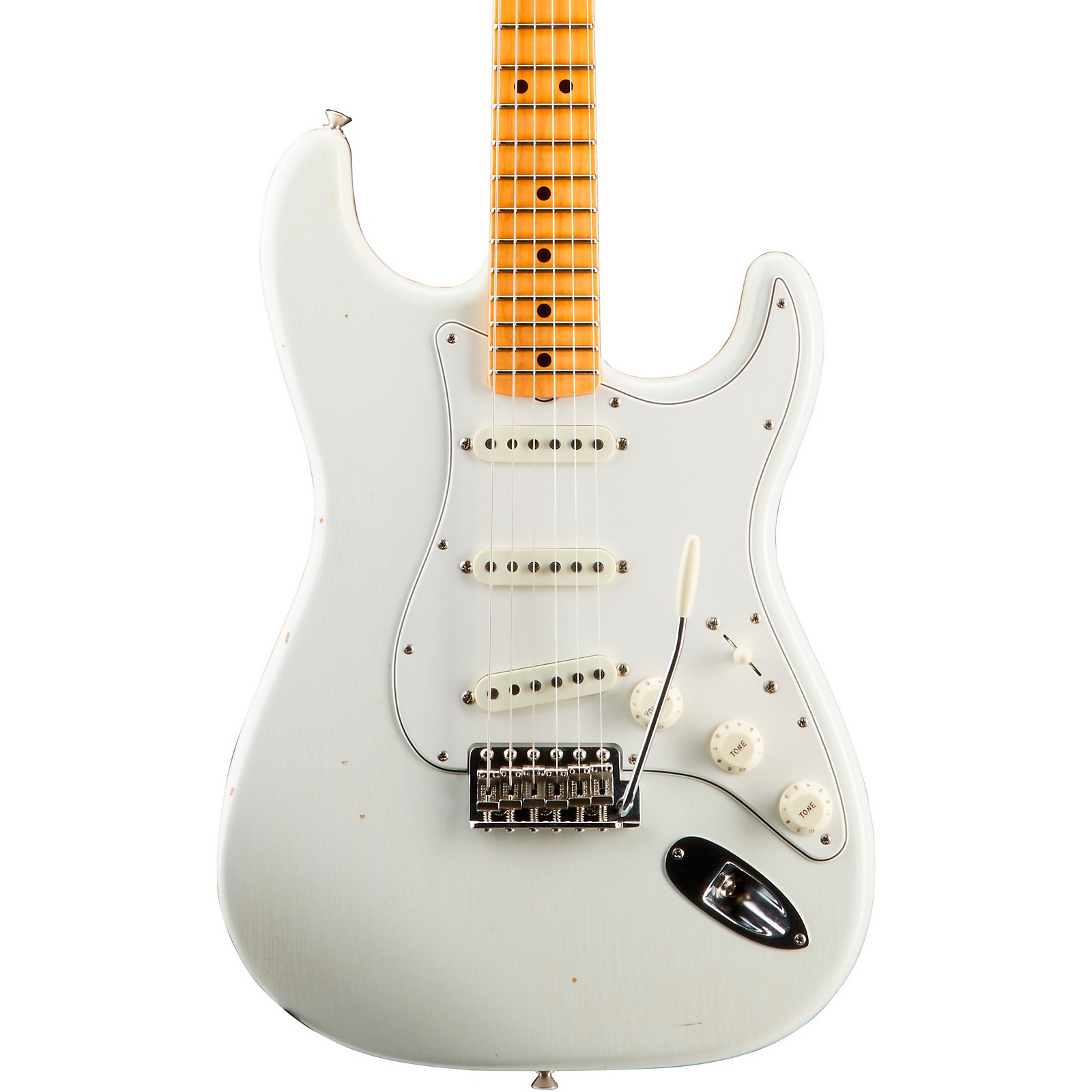 Platinum Fender Custom Shop Olympic White | Guitar Center