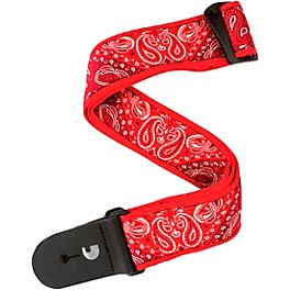 D'Addario 50 mm Nylon Guitar Strap, 2 Tone Red/Brown Brown/Red Underlay 2 in.